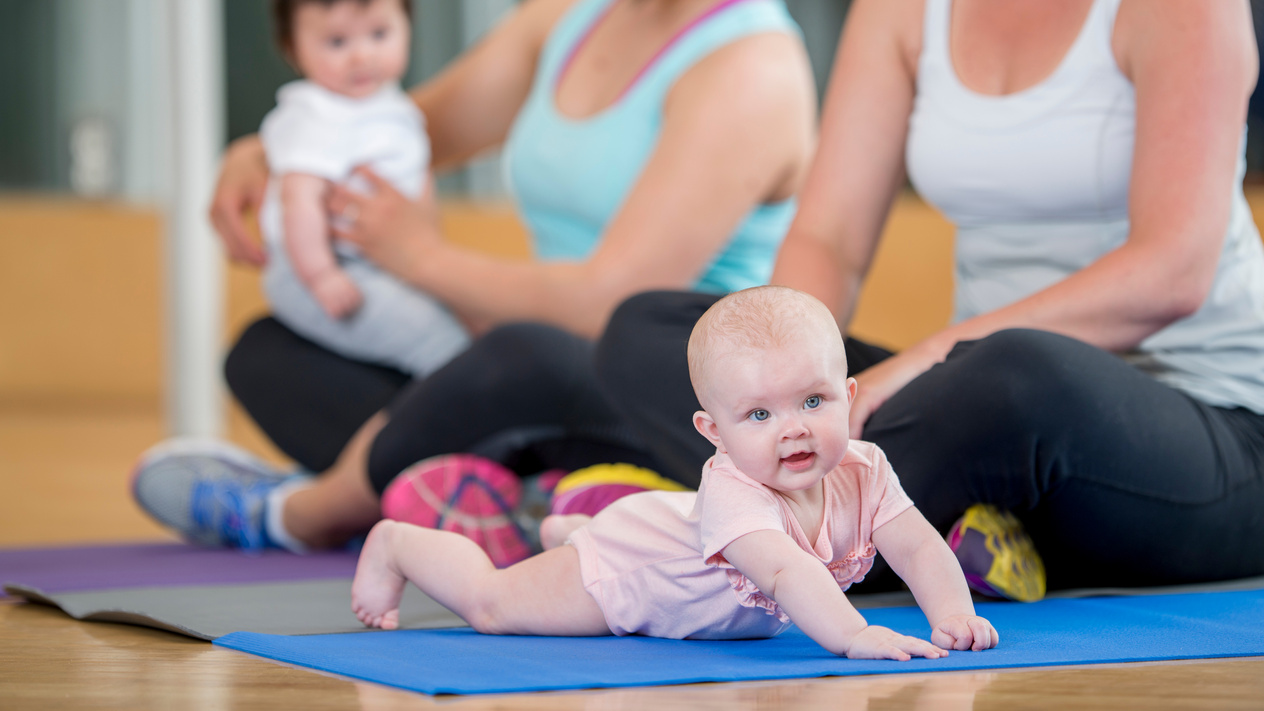 Mothers and their Babies at Excercise Class